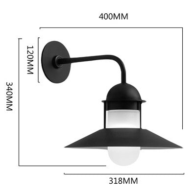 Minimalist Retro Outdoor Waterproof Wall Lamp